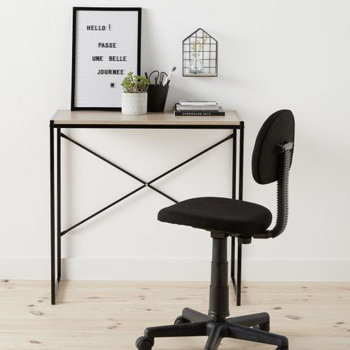 Console Memo Noir et  imitation chêne