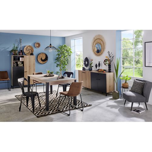 Chaise ROMANE Marron vintage