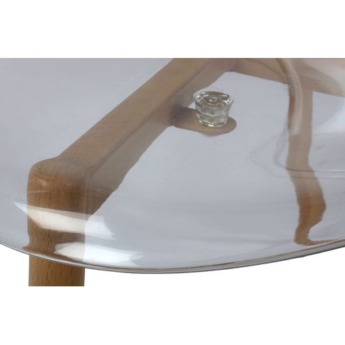 Chaise LYNETTE Transparente vue détaillée