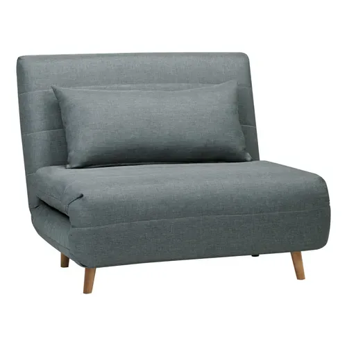 Fauteuil convertible IGLOO tissu Gris/Bleu
