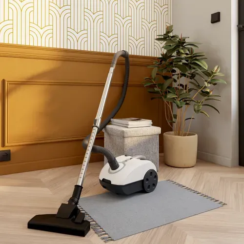 Aspirateur traîneau AYA CJ200AS Blanc et gris vue d'ambiance 1