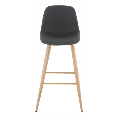 Tabouret de bar H. 74 cm LYNETTE Vert kaki vue de face