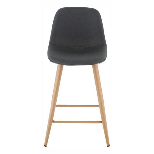 Tabouret de bar H. 63 cm LYNETTE Vert kaki vue de face