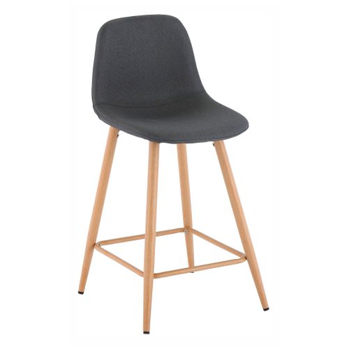 Tabouret de bar H. 63 cm LYNETTE Vert kaki vue 3/4