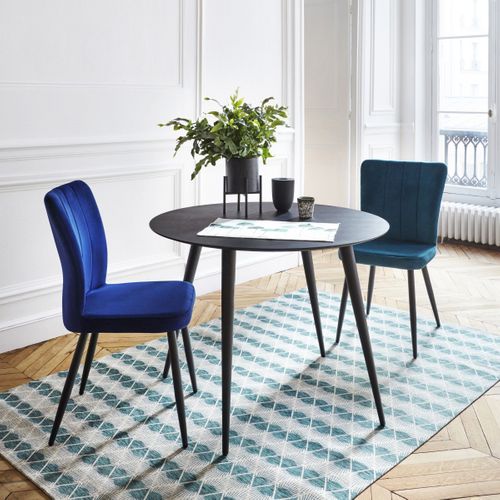 Chaise en velours CLOHE vert