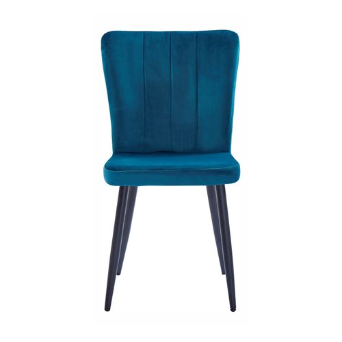 Chaise en velours CLOHE vert