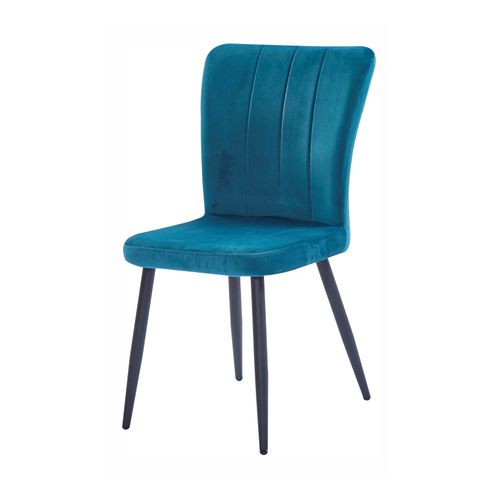 Chaise en velours CLOHE vert