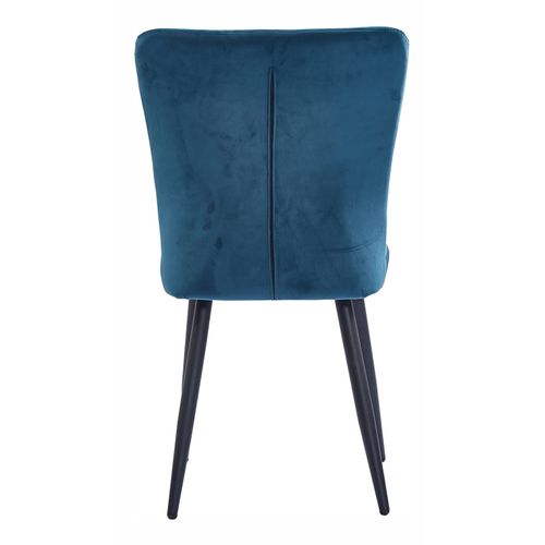 Chaise en velours CLOHE vert