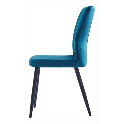 Chaise en velours CLOHE vert