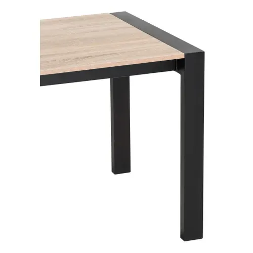 Table extensible L.120/160 cm CAMDEN Chêne sonoma/noir
