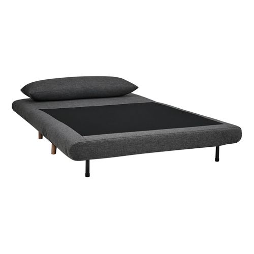 Canapé 2 places convertible IGLOO tissu gris