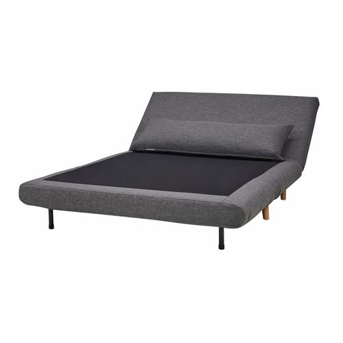 Canapé 2 places convertible IGLOO tissu gris