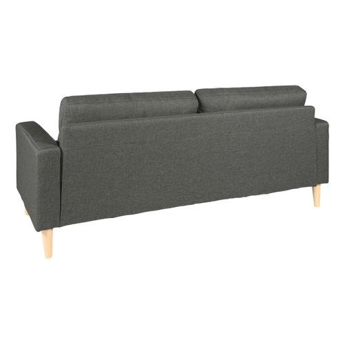 Canapé 3 places DARIO tissu Gris anthracite