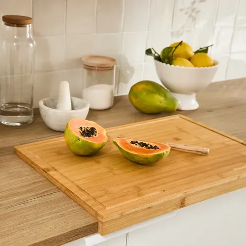 Ustensiles cuisine  PLANCHE A DECOUPER BAMBOU vue d'ambiance 1