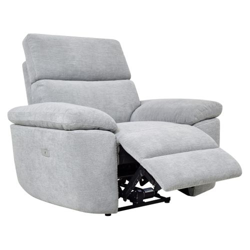 Fauteuil relax électrique ORION tissu gris clair