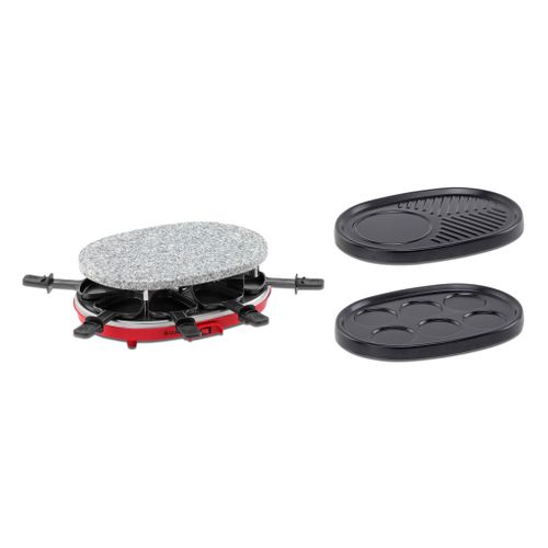 Raclette/pierre/gril/crêpe AYA RAC 3EN1 Rouge
