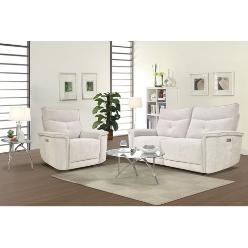 Fauteuil relax 3 moteurs ADAM tissu gris beige