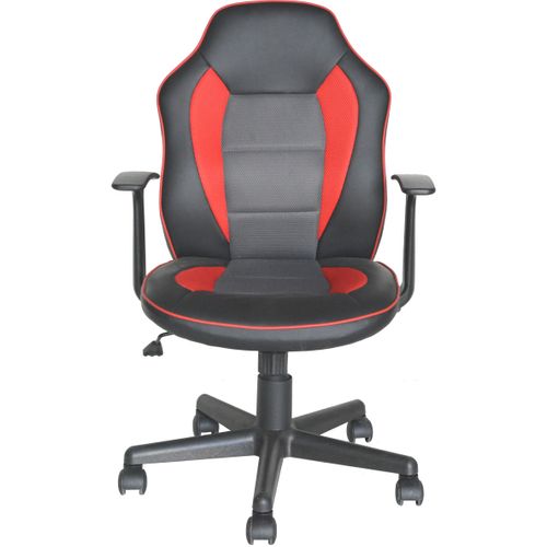 Fauteuil de bureau PUNCHY 2 Noir, rouge et gris