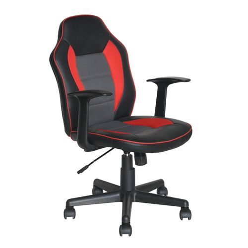 Fauteuil de bureau PUNCHY 2 Noir, rouge et gris