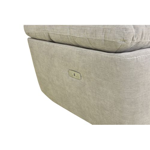 Canapé 3 places 2 relax électriques ORION tissu gris beige