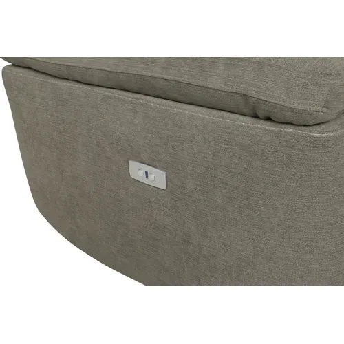 Canapé 3 places 2 relax électriques ORION tissu marron vue accessoires