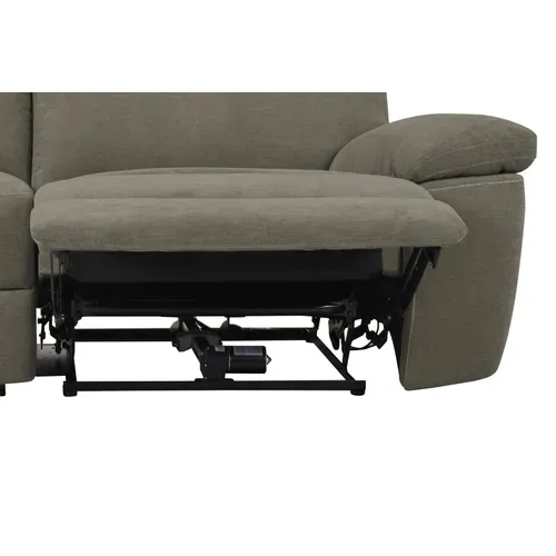 Canapé 3 places 2 relax électriques ORION tissu marron vue détaillée