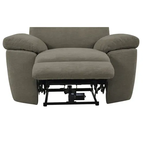 Fauteuil relax électrique ORION tissu marron vue détaillée