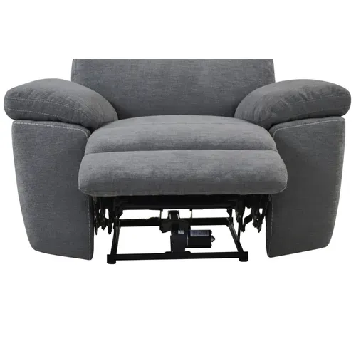 Fauteuil relax électrique ORION tissu gris foncé vue détaillée