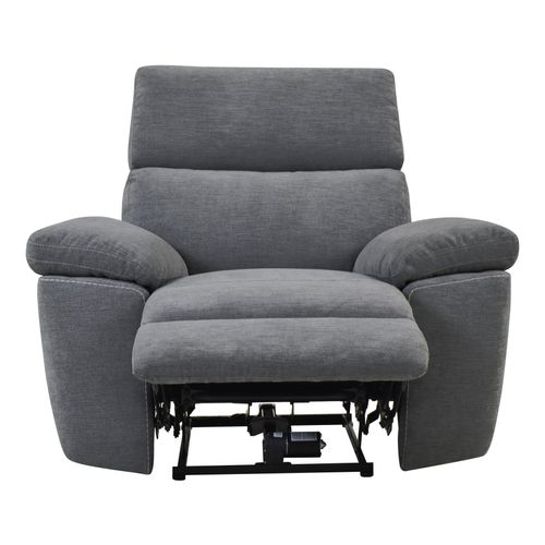 Fauteuil relax électrique ORION tissu gris foncé vue de face