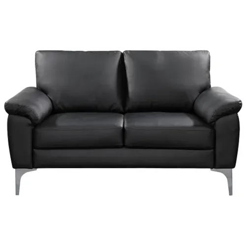 Canapé 2 Places MOBY Polyuréthane noir