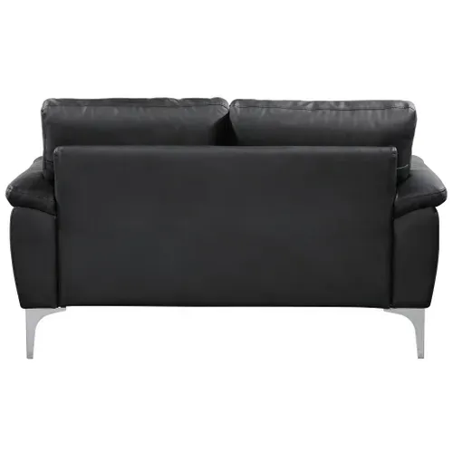 Canapé 2 Places MOBY Polyuréthane noir