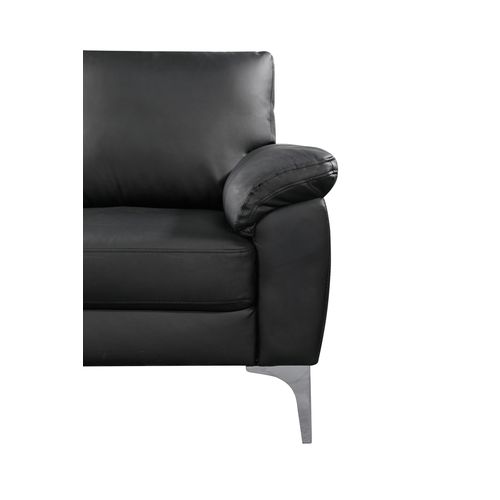 Canapé 2 Places MOBY Polyuréthane noir