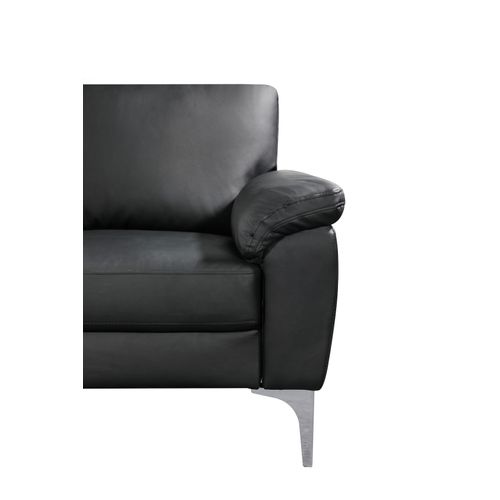 Canapé 3 Places MOBY Polyuréthane noir