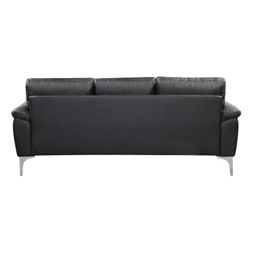 Canapé 3 Places MOBY Polyuréthane noir