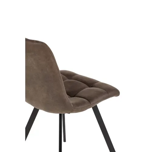 Chaise SAVINA marron foncé vue accessoires