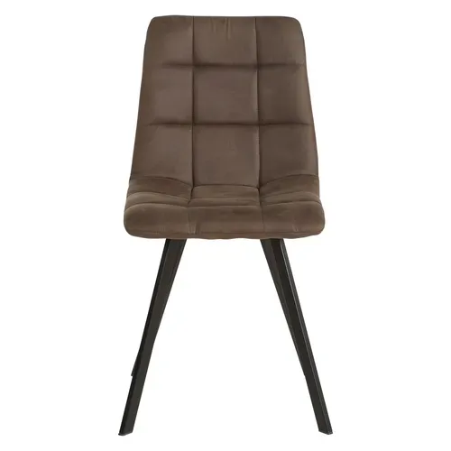 Chaise SAVINA marron foncé vue de face