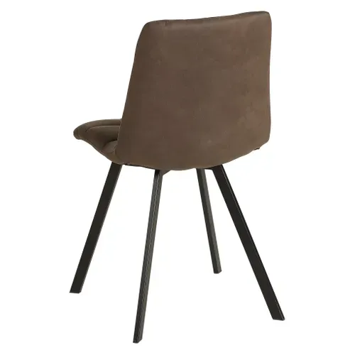 Chaise SAVINA marron foncé vue de derrière
