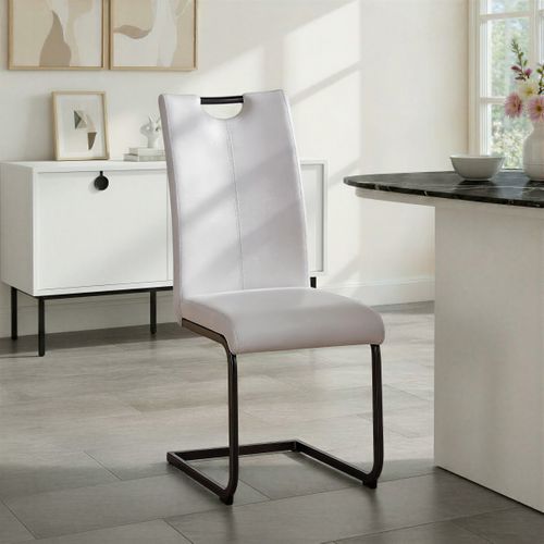 Chaise TALIA gris clair vue d'ambiance 1