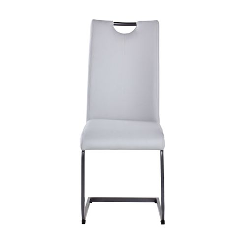 Chaise TALIA gris clair vue de face