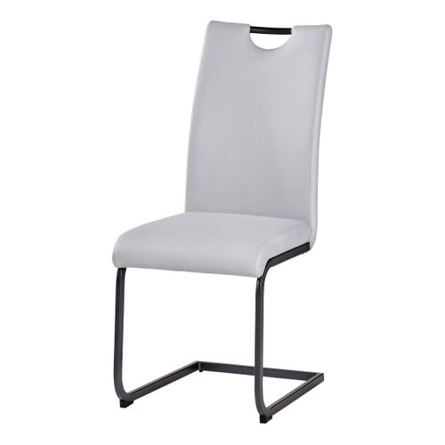 Chaise TALIA gris clair vue de profil