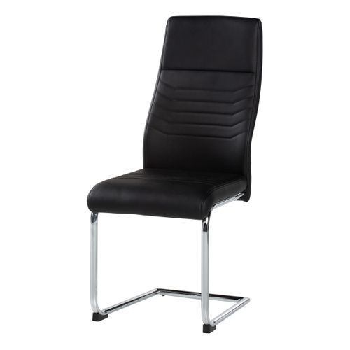 Chaise FLAVIE gris foncé vue de profil