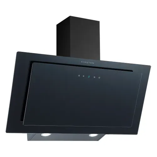 Hotte décorative SIGNATURE SHD90PERI/3 90cm noir vue 3/4