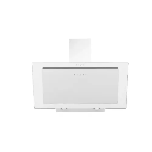 Hotte décorative SIGNATURE SHD90WPERI/3 90cm blanc vue de face