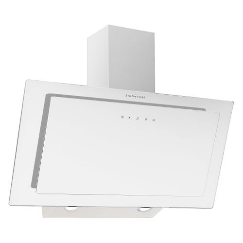 Hotte décorative SIGNATURE SHD90WPERI/3 90cm blanc vue 3/4