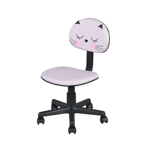 Chaise dactylo enfant MIAOU Gris