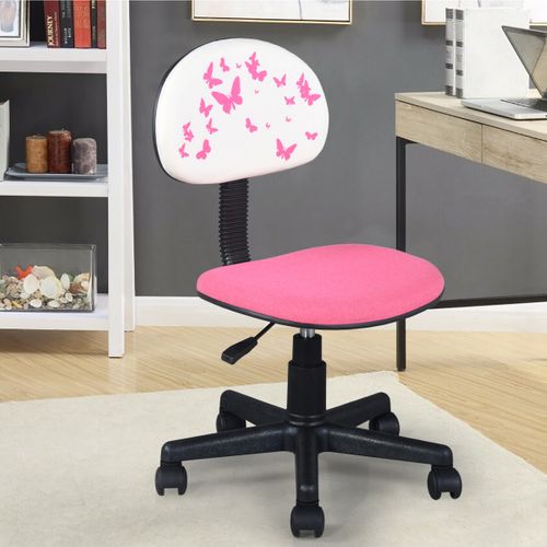 Chaise dactylo enfant MARIPOSA Rose