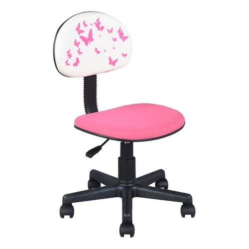 Chaise dactylo enfant MARIPOSA Rose