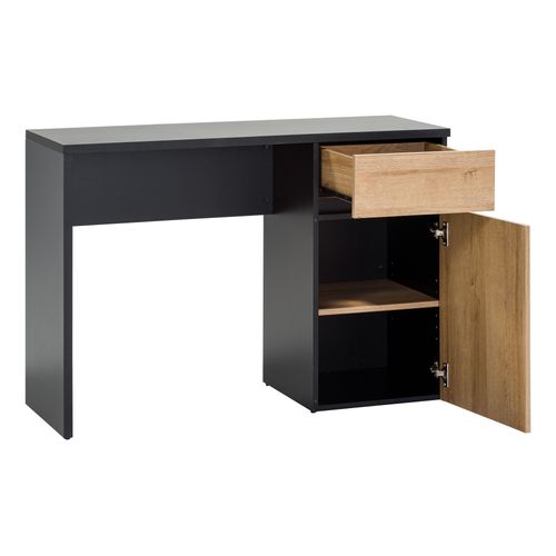 Bureau SMILE Imitation chêne et noir vue accessoires