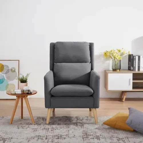 Fauteuil MURANO Tissu gris foncé