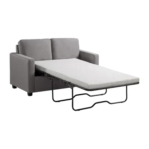 Canapé convertible 2 places EASY Tissu gris